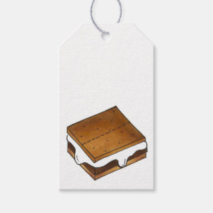 Étiquettes-cadeau Chocolat Marshmallow Feu de camp grillé S'morses