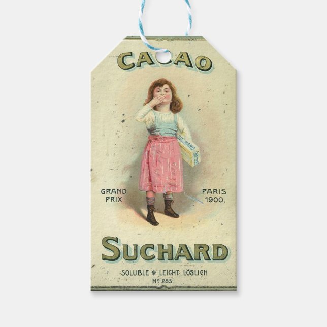 Étiquettes-cadeau Chocolat victorien Kiss Girl Sucre (Devant)