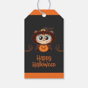 Étiquettes-cadeau Chouette/Automne/Automne/Halloween/citrouille