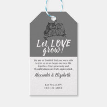 Chouettes Amour Laisser Amour Grow Mariage faveur