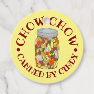 Étiquettes Cadeau Chow Chow Chowchow Relish Amish PA Dutch Food