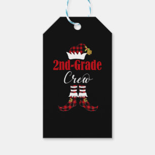 Étiquettes-cadeau Christmas 2nd Grade Treize Teacher Student Cute