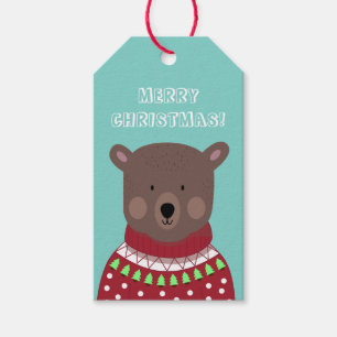 Étiquettes-cadeau Christmas Bear