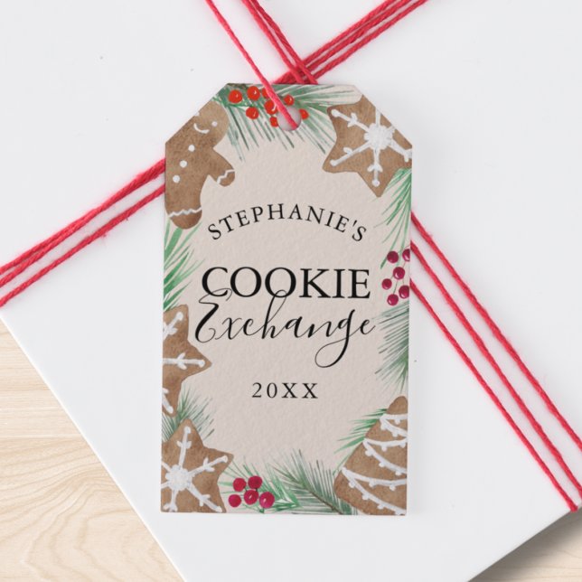Étiquettes-cadeau Christmas Cookie Exchange  (Créateur téléchargé)