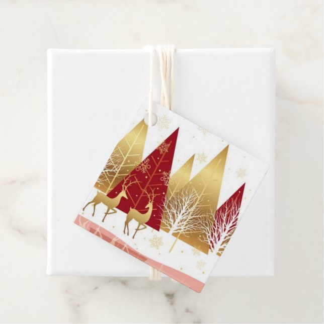 Étiquettes Cadeau Christmas Gift Tag (En situation)