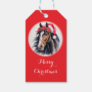 Étiquettes-cadeau Christmas Gift Tag for Horse Lovers