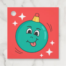 Christmas globe smiley rétro personnage de dessin