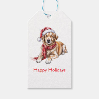 Étiquettes-cadeau Christmas Labrador classic Gift Tag
