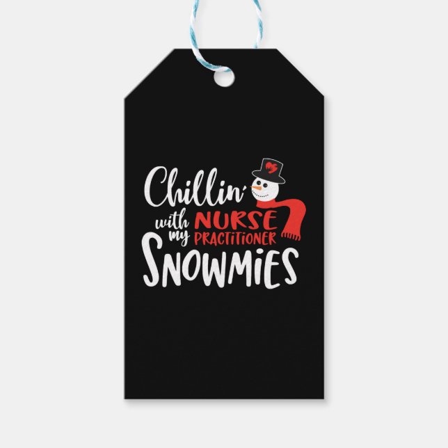 Étiquettes-cadeau Christmas nurse practitioner (Devant)