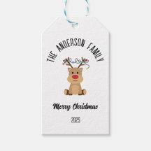 Christmas Reindeer With Lights Personalized Name