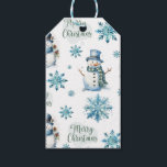 Étiquettes-cadeau Christmas Snowman<br><div class="desc">Tags cadeaux Snowman de Noël</div>