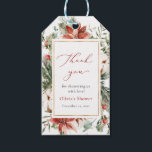 Étiquettes-cadeau Christmas Winter Red Gold Baby shower Tags cadeaux<br><div class="desc">Christmas Winter Red Gold Baby shower Tags cadeaux</div>
