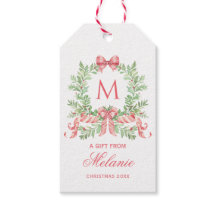 Christmas Wreath w/ Bow | Monogram
