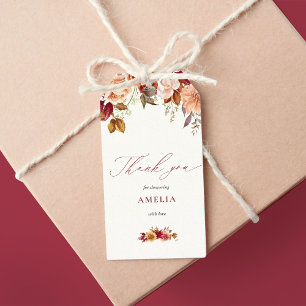 Étiquettes-cadeau Chute en amour Fête des mariées Merci en faveur Ba