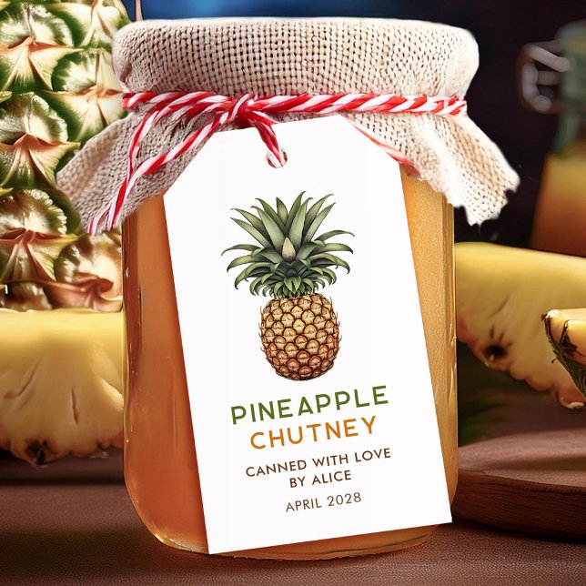 Étiquettes-cadeau Chutney d'ananas confit maison (Créateur téléchargé)