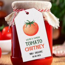 Chutney de tomate fait maison avec motif de tomate