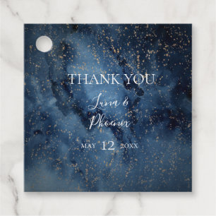 Étiquettes Cadeau Ciel nocturne céleste Balises favorites du Merci