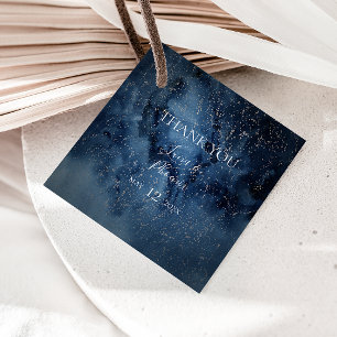 Étiquettes Cadeau Ciel nocturne céleste   Tags favoris Merci argent