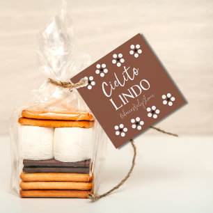 Étiquettes Cadeau Cielito Lindo Talavera Baby shower mexicain Fiesta