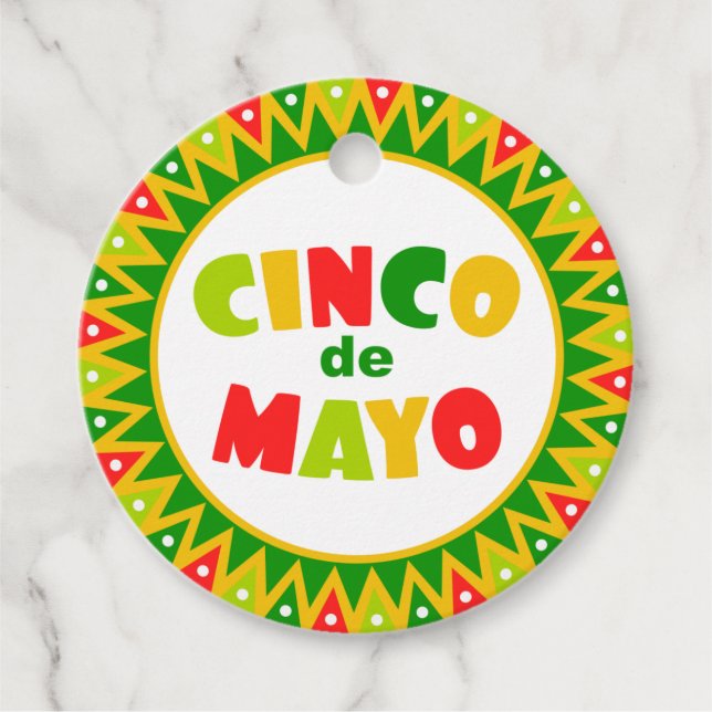 Étiquettes Cadeau Cinco de Mayo (Devant)