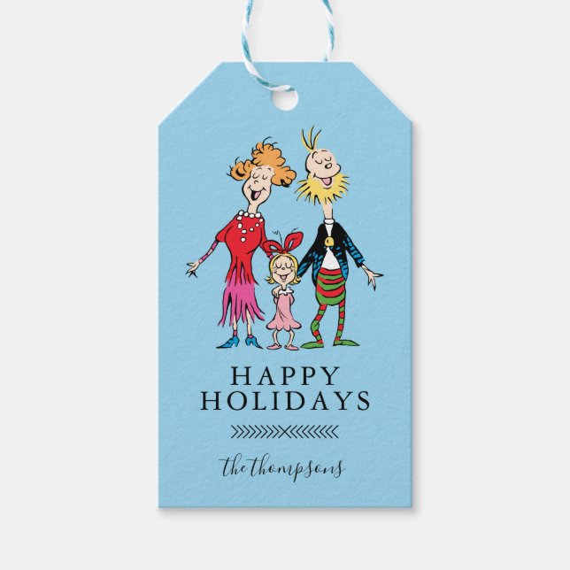 Étiquettes-cadeau Cindy Lou Who's Family Portrait (Devant)