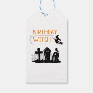 Étiquettes-cadeau Citation d'anniversaire d'Halloween Citation de so