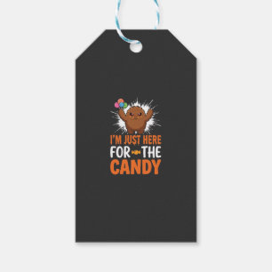 Étiquettes-cadeau Citation de monstre de bonbons d'Halloween Design