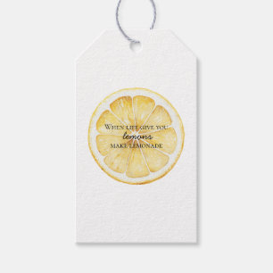 Étiquettes-cadeau Citation White Life Vous Donne Des Citrons
