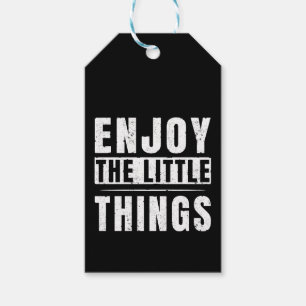 Étiquettes-cadeau Citations inspirantes Profitez des petites choses