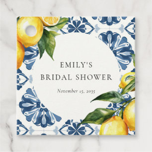 Étiquettes Cadeau Citron Citrus Positano Fête des mariées italienne