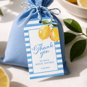 Étiquettes-cadeau Citron Côte d'Amalfi Citrus Merci Enterrement de V