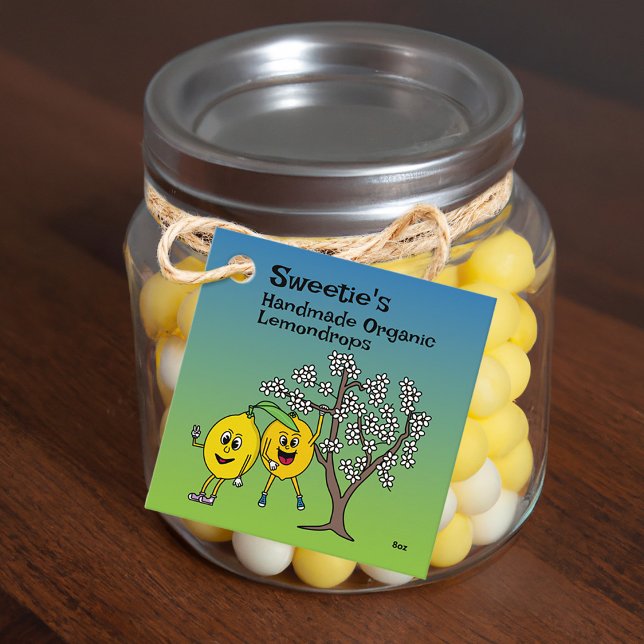 Étiquettes Cadeau Citron Pals Drôle Cartoon Marmalade Candy et plus (Créateur téléchargé)