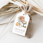 Étiquettes-cadeau Citrouille d'automne cosy "L'amour est doux"<br><div class="desc">Elégant design aquarelle pour les brunchs de douches nuptiales d'automne ou d'automne,  fiançailles,  mariage ou dessert,  dîners de répétition avec thème "l'amour est doux" et votre texte personnalisé sous une illustration des desserts d'automne,  fleurs sauvages,  bougies et un citrouille.</div>