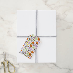 Étiquettes-cadeau Citrouille Fantastique & Amusante - Motif Coloré d