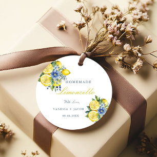 Étiquettes Cadeau Citrus fait maison Limoncello Citron Mariage faveu
