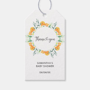 Étiquettes-cadeau Citrus merci