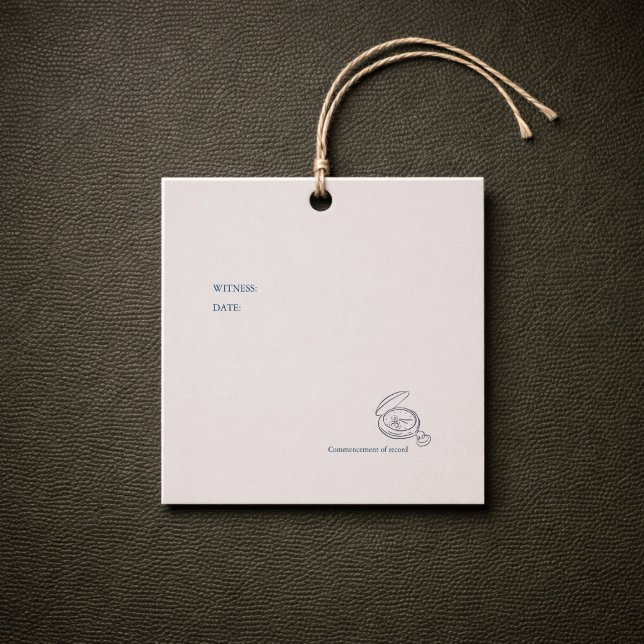 Étiquettes Cadeau Civil Ceremony/ Registry Wedding/ Non Traditional  (Civil Ceremony Minimalist Gift Tags)