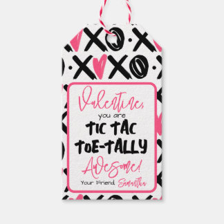 Étiquettes-cadeau Classe Enfants Tic Tac Toe tally Awesome Valentine