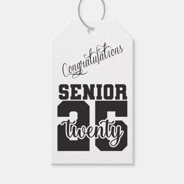 Étiquettes-cadeau Classe supérieure de 2025 (Devant)