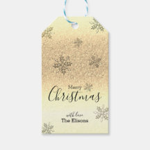 Classic Holiday Snowflake Faux Gold Parties scinti