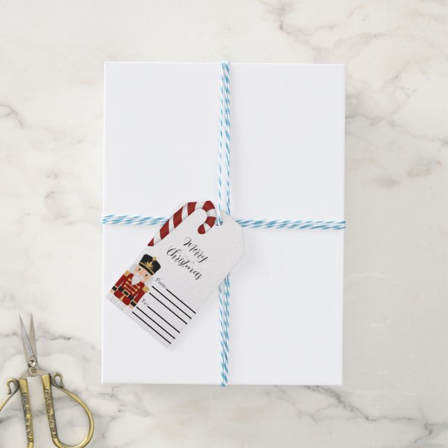 Étiquettes-cadeau Classic Nutcracker Christmas (Avec de laficelle)
