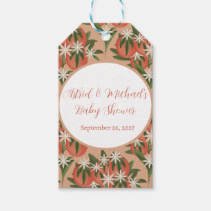 Étiquettes-cadeau Clementine Little Cutie   Baby shower à thème Citr