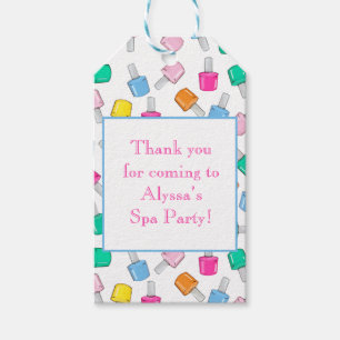 Étiquettes-cadeau Clou Parti Spa polonais Manucure Beauté Anniversai