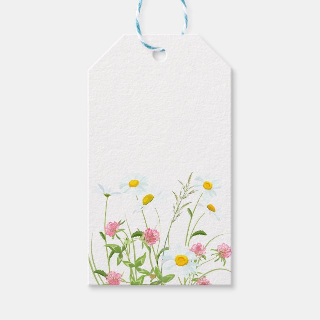 Étiquettes-cadeau Clovers & Daisy (Devant)