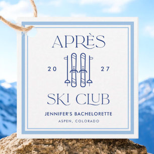 Étiquettes Cadeau Club Apres Ski Fête de Ski de Célibataire d'Hiver