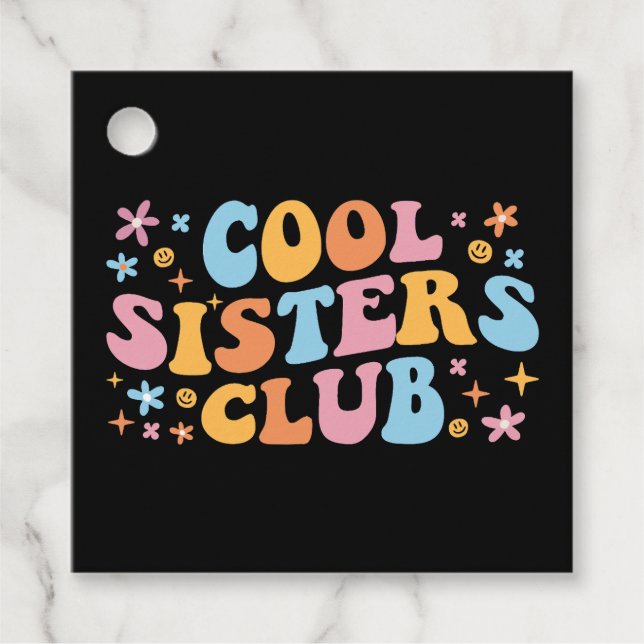 Étiquettes Cadeau Club des Sœurs Cool III (Devant)