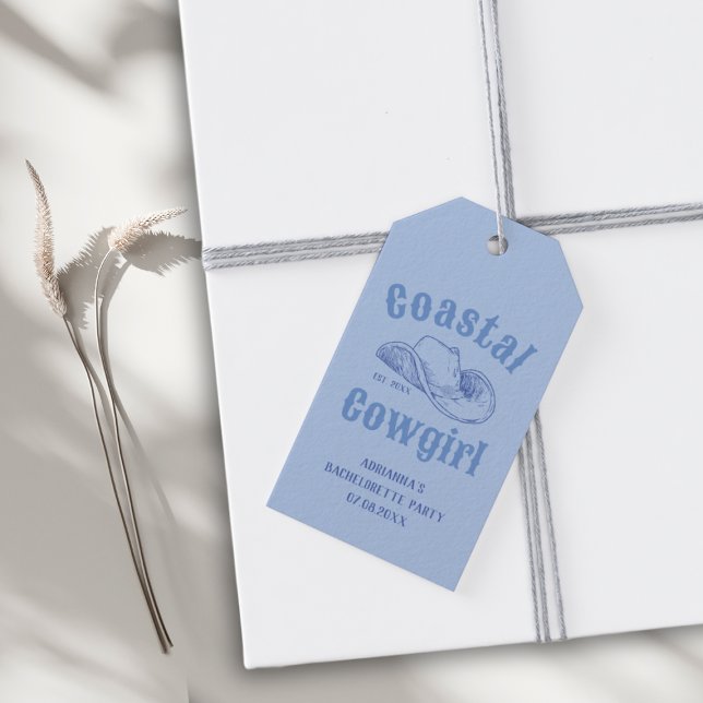 Étiquettes-cadeau Coastal Cowgirl Beach Bachelorette Party (Coastal Cowgirl Beach Bachelorette Party Gift Tags)