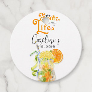 Étiquettes Cadeau Cocktail Aperol Spritz de style italien pour une b