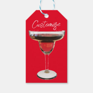Étiquettes-cadeau Cocktail Big Red Margarita Boire Thunder_Cove