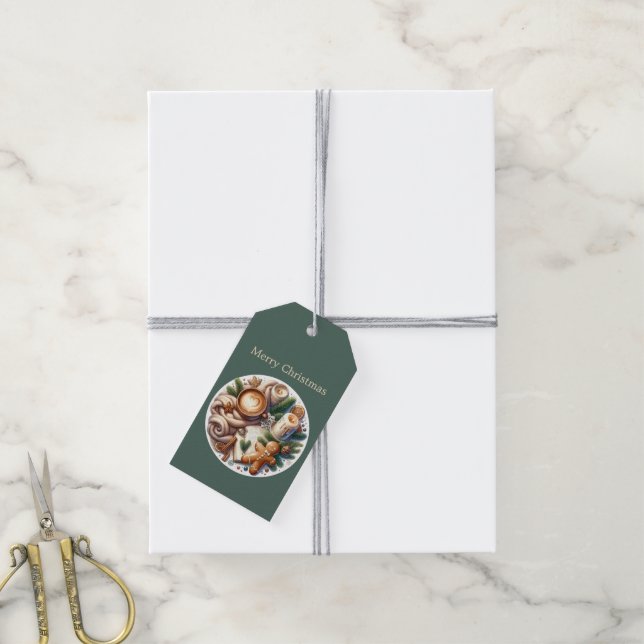 Étiquettes-cadeau Coco festif de Noël personnalisable (Avec de la ficelle)